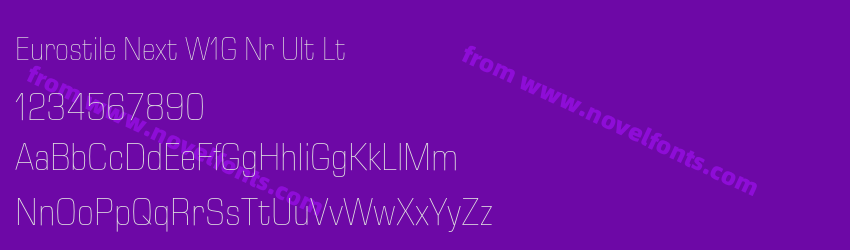 Eurostile Next W1G Nr Ult LtPreview Eurostile Next W1G Nr Ult LtPreview