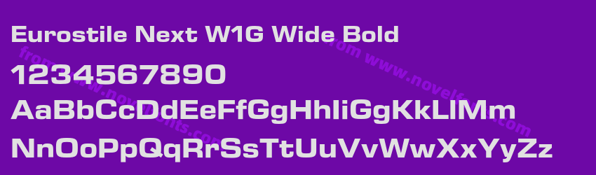 Eurostile Next W1G Wide BoldPreview Eurostile Next W1G Wide BoldPreview