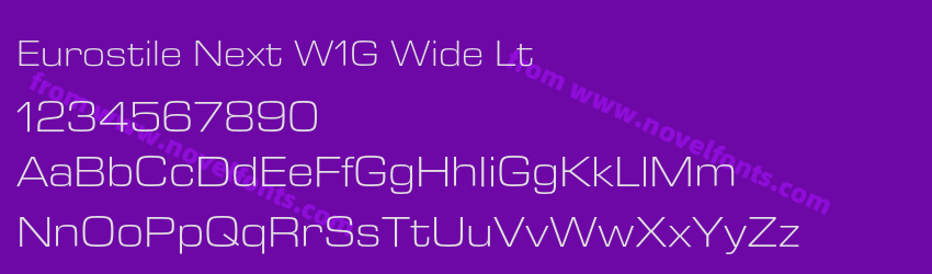 Eurostile Next W1G Wide LtPreview Eurostile Next W1G Wide LtPreview