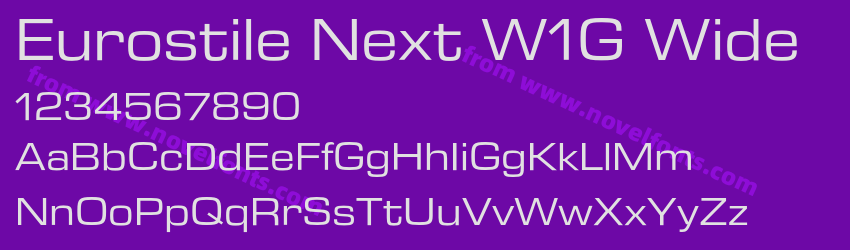 Eurostile Next W1G WidePreview Eurostile Next W1G WidePreview