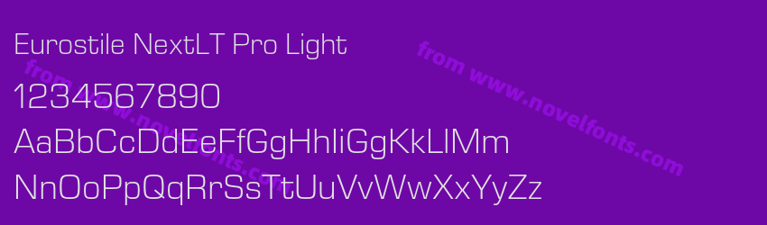 Eurostile NextLT Pro LightPreview Eurostile NextLT Pro LightPreview