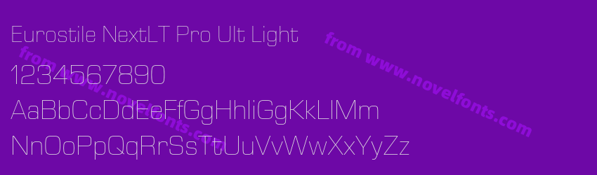 Eurostile NextLT Pro Ult LightPreview Eurostile NextLT Pro Ult LightPreview