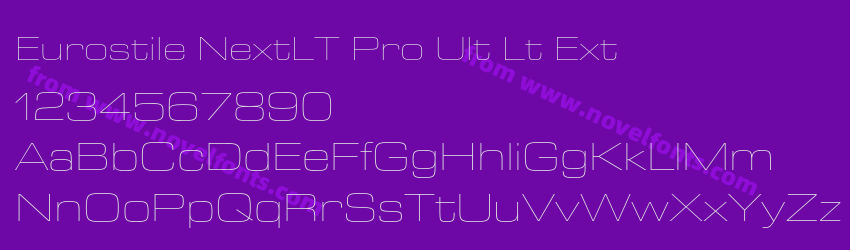 Eurostile NextLT Pro Ult Lt ExtPreview Eurostile NextLT Pro Ult Lt ExtPreview