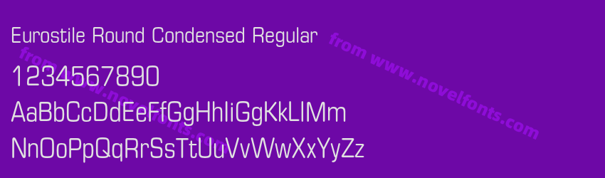 Eurostile Round Condensed RegularPreview Eurostile Round Condensed RegularPreview