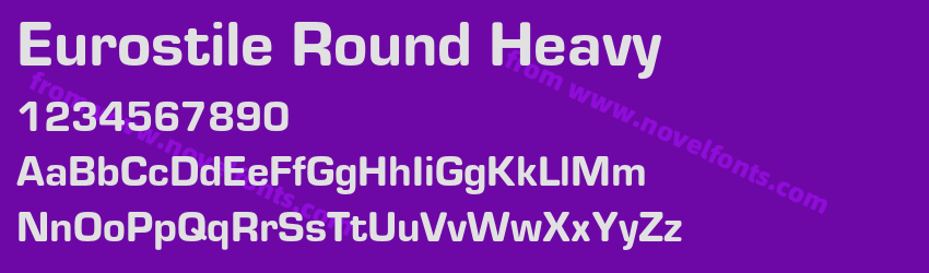 Eurostile Round HeavyPreview Eurostile Round HeavyPreview