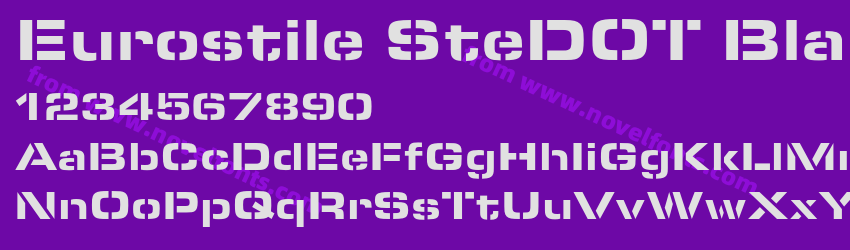 Eurostile SteDOT Bla ExtPreview Eurostile SteDOT Bla ExtPreview