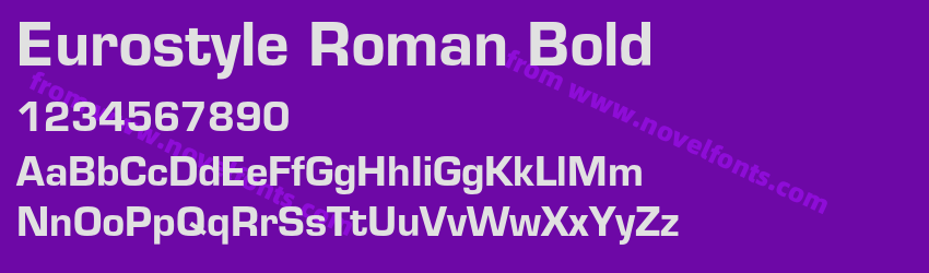 Eurostyle Roman BoldPreview Eurostyle Roman BoldPreview