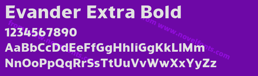 Evander Extra BoldPreview Evander Extra BoldPreview