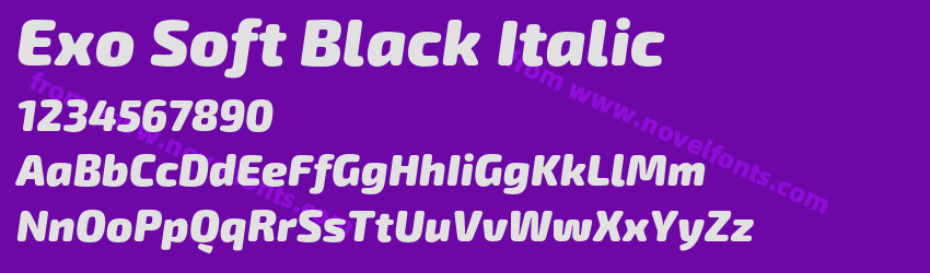 Exo Soft Black ItalicPreview Exo Soft Black ItalicPreview