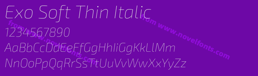 Exo Soft Thin ItalicPreview Exo Soft Thin ItalicPreview