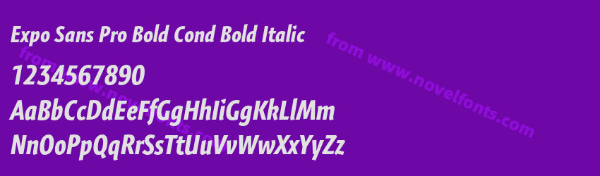 Expo Sans Pro Bold Cond Bold ItalicPreview Expo Sans Pro Bold Cond Bold ItalicPreview