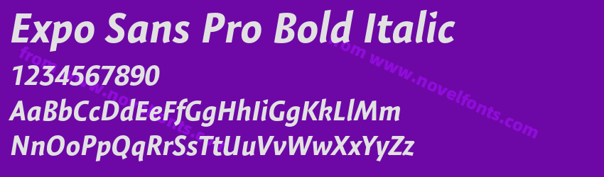 Expo Sans Pro Bold ItalicPreview Expo Sans Pro Bold ItalicPreview