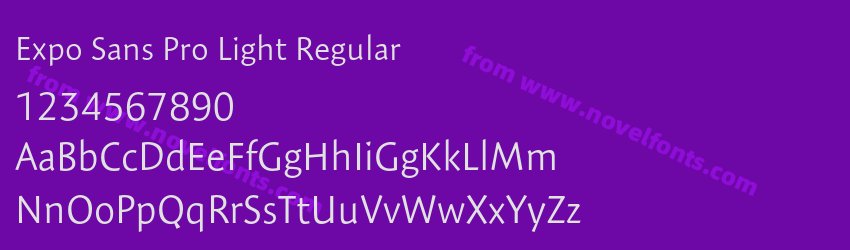 Expo Sans Pro Light RegularPreview Expo Sans Pro Light RegularPreview