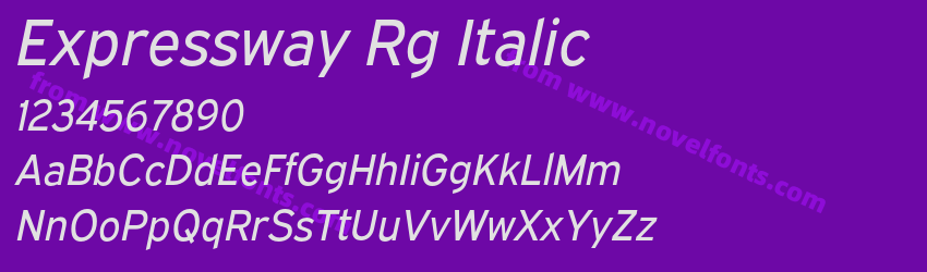 Expressway Rg ItalicPreview Expressway Rg ItalicPreview