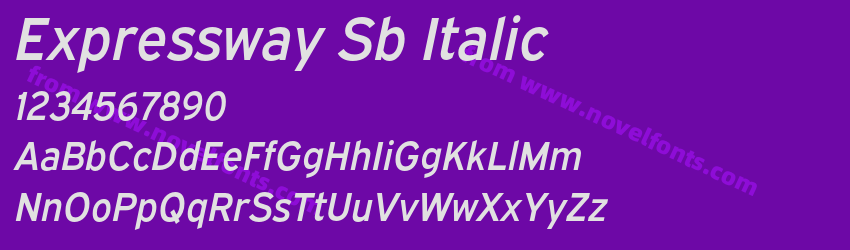 Expressway Sb ItalicPreview Expressway Sb ItalicPreview