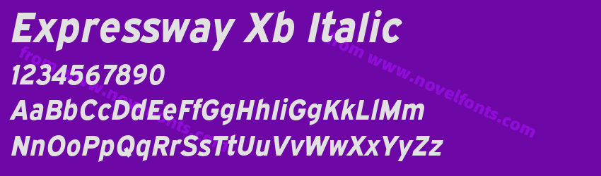 Expressway Xb ItalicPreview Expressway Xb ItalicPreview