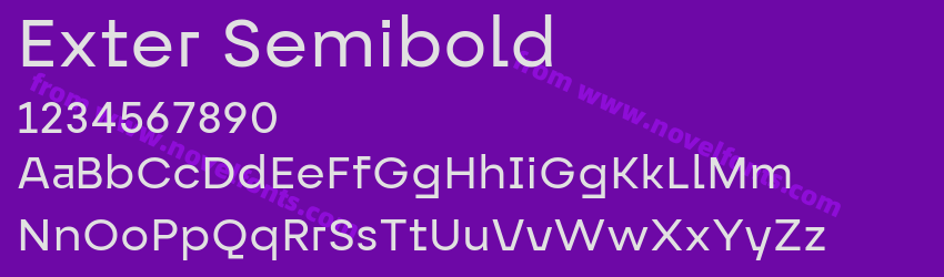 Exter SemiboldPreview Exter SemiboldPreview