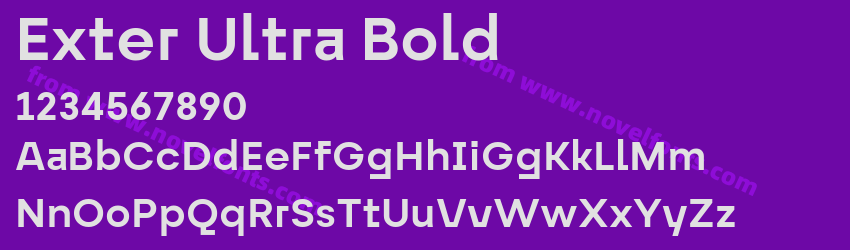 Exter Ultra BoldPreview Exter Ultra BoldPreview