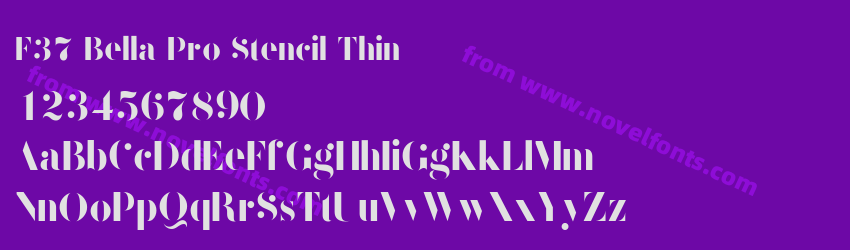 F37 Bella Pro Stencil ThinPreview F37 Bella Pro Stencil ThinPreview