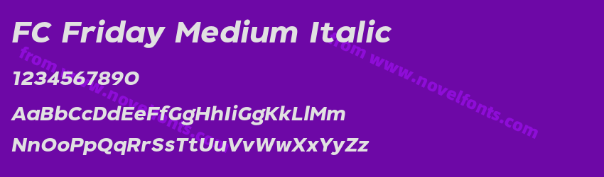 FC Friday Medium ItalicPreview FC Friday Medium ItalicPreview