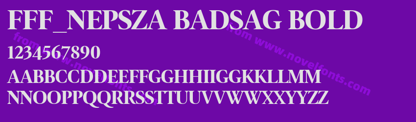 FFF_NEPSZA BADSAG BoldPreview FFF_NEPSZA BADSAG BoldPreview