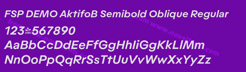 FSP DEMO AktifoB Semibold Oblique RegularPreview FSP DEMO AktifoB Semibold Oblique RegularPreview