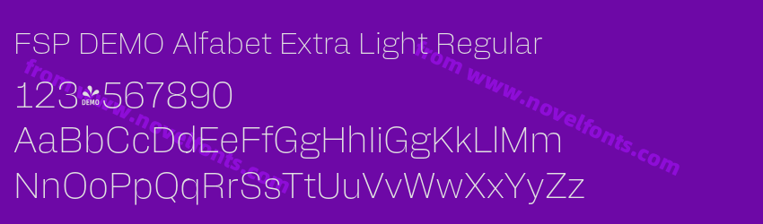 FSP DEMO Alfabet Extra Light RegularPreview FSP DEMO Alfabet Extra Light RegularPreview