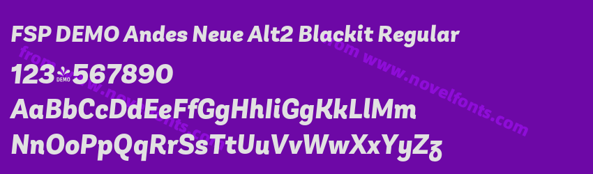 FSP DEMO Andes Neue Alt2 Blackit RegularPreview FSP DEMO Andes Neue Alt2 Blackit RegularPreview