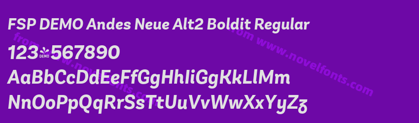 FSP DEMO Andes Neue Alt2 Boldit RegularPreview FSP DEMO Andes Neue Alt2 Boldit RegularPreview