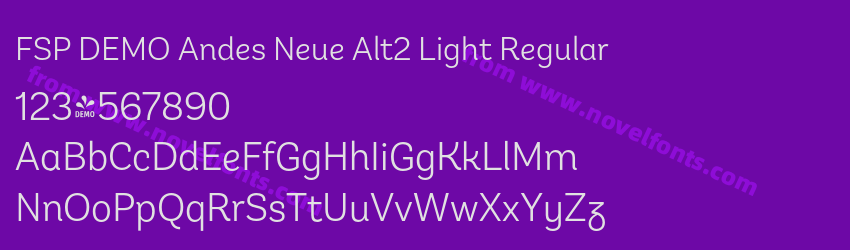 FSP DEMO Andes Neue Alt2 Light RegularPreview FSP DEMO Andes Neue Alt2 Light RegularPreview