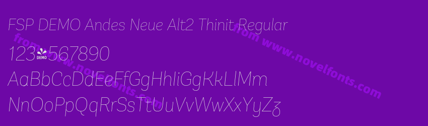 FSP DEMO Andes Neue Alt2 Thinit RegularPreview FSP DEMO Andes Neue Alt2 Thinit RegularPreview