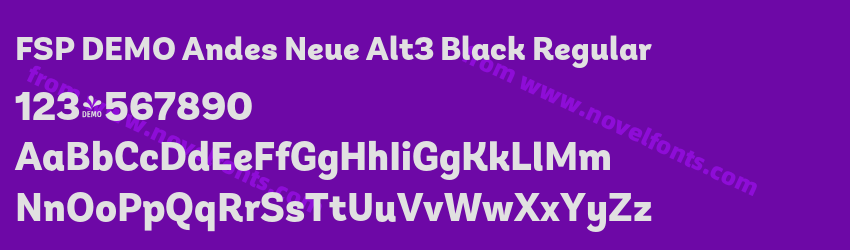 FSP DEMO Andes Neue Alt3 Black RegularPreview FSP DEMO Andes Neue Alt3 Black RegularPreview