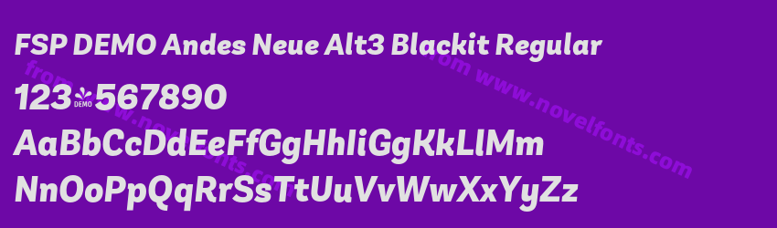 FSP DEMO Andes Neue Alt3 Blackit RegularPreview FSP DEMO Andes Neue Alt3 Blackit RegularPreview