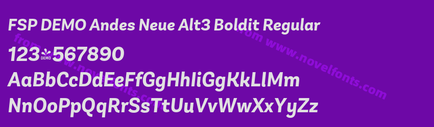 FSP DEMO Andes Neue Alt3 Boldit RegularPreview FSP DEMO Andes Neue Alt3 Boldit RegularPreview