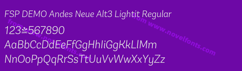FSP DEMO Andes Neue Alt3 Lightit RegularPreview