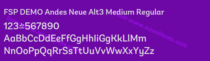 FSP DEMO Andes Neue Alt3 Medium RegularPreview FSP DEMO Andes Neue Alt3 Medium RegularPreview