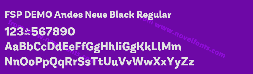FSP DEMO Andes Neue Black RegularPreview FSP DEMO Andes Neue Black RegularPreview