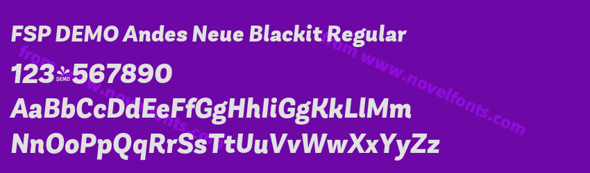 FSP DEMO Andes Neue Blackit RegularPreview FSP DEMO Andes Neue Blackit RegularPreview