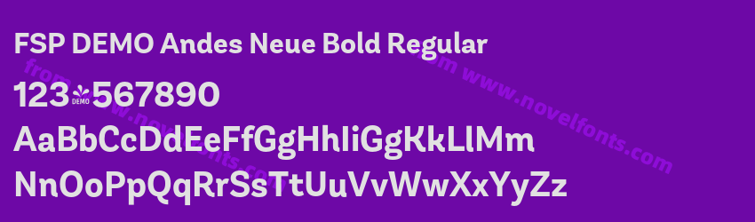 FSP DEMO Andes Neue Bold RegularPreview FSP DEMO Andes Neue Bold RegularPreview
