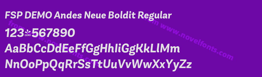 FSP DEMO Andes Neue Boldit RegularPreview FSP DEMO Andes Neue Boldit RegularPreview