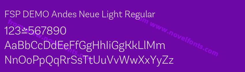 FSP DEMO Andes Neue Light RegularPreview FSP DEMO Andes Neue Light RegularPreview