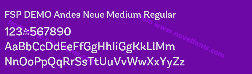 FSP DEMO Andes Neue Medium RegularPreview FSP DEMO Andes Neue Medium RegularPreview