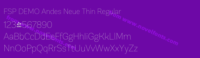 FSP DEMO Andes Neue Thin RegularPreview FSP DEMO Andes Neue Thin RegularPreview