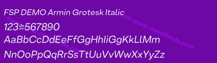 FSP DEMO Armin Grotesk ItalicPreview FSP DEMO Armin Grotesk ItalicPreview