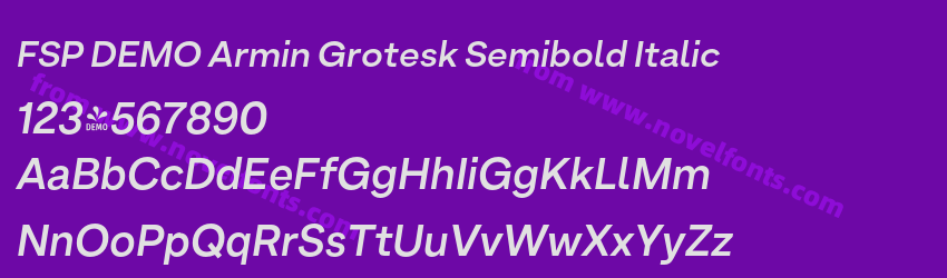 FSP DEMO Armin Grotesk Semibold ItalicPreview FSP DEMO Armin Grotesk Semibold ItalicPreview