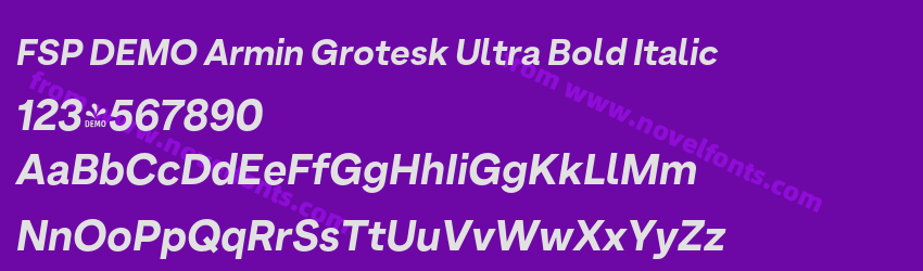 FSP DEMO Armin Grotesk Ultra Bold ItalicPreview FSP DEMO Armin Grotesk Ultra Bold ItalicPreview