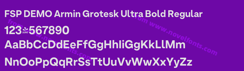 FSP DEMO Armin Grotesk Ultra Bold RegularPreview FSP DEMO Armin Grotesk Ultra Bold RegularPreview