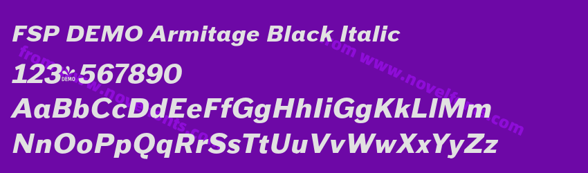 FSP DEMO Armitage Black ItalicPreview FSP DEMO Armitage Black ItalicPreview