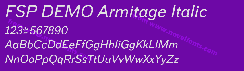 FSP DEMO Armitage ItalicPreview FSP DEMO Armitage ItalicPreview