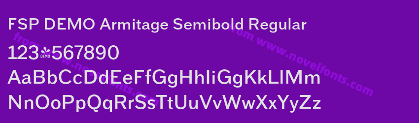 FSP DEMO Armitage Semibold RegularPreview FSP DEMO Armitage Semibold RegularPreview
